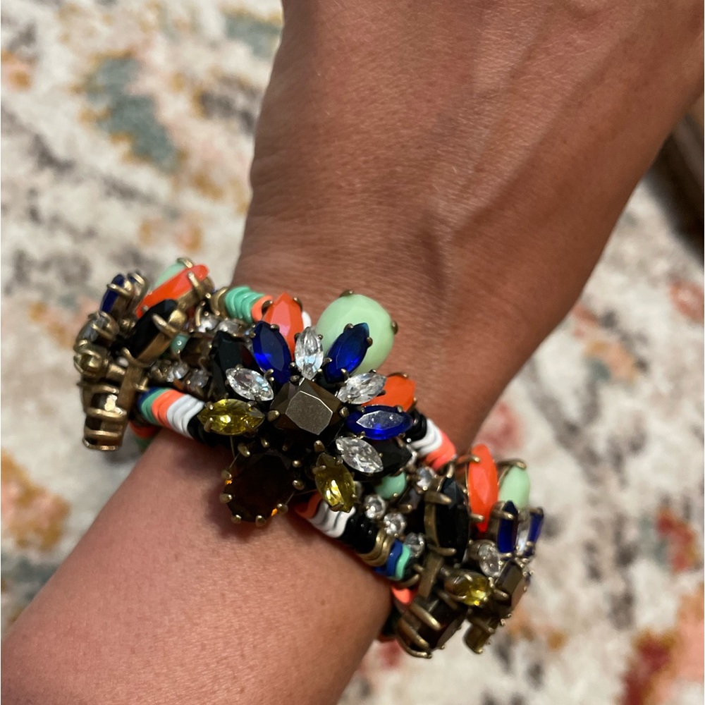 Gorgeous bead and rhinestone bracelet!